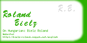 roland bielz business card